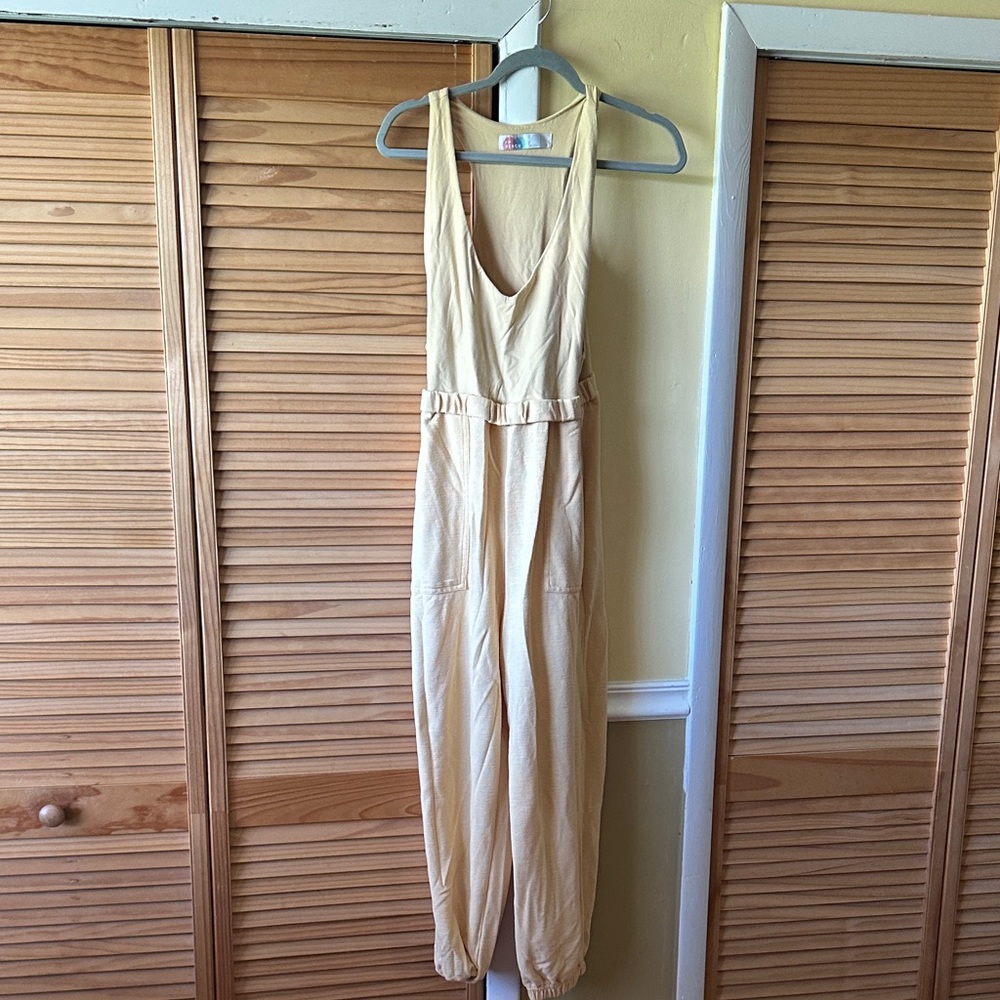 Free People Yellow Jumpsuit